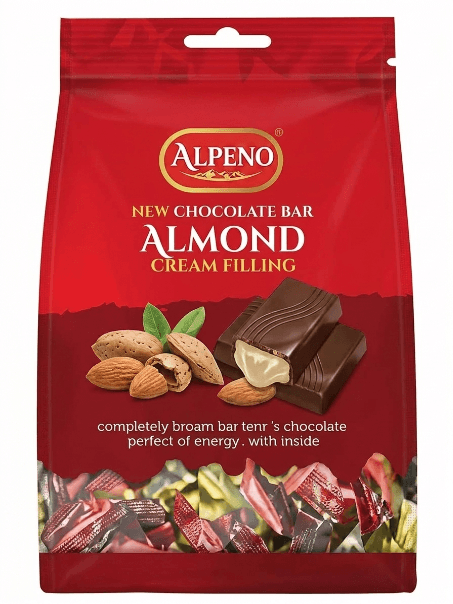 Alfino Double Twist Almond  Gusset Bag 150G